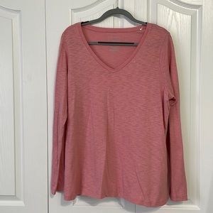 Like New Sonoma sparkly long sleeve V-neck T-shirt with sparkly material size XL